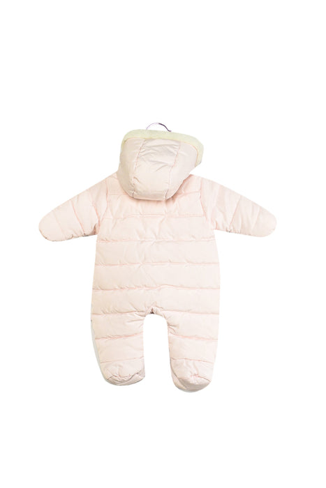 A Pink Long Sleeve Jumpsuits from Jacadi in size 0-3M for girl. (Front View)