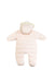 A Pink Long Sleeve Jumpsuits from Jacadi in size 0-3M for girl. (Front View)