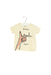 A Ivory Short Sleeve T Shirts from Burberry in size 3-6M for girl. (Back View)