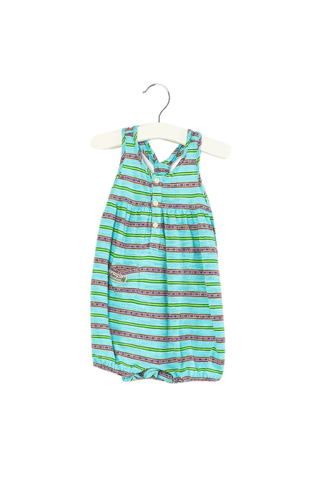 A Blue Sleeveless Rompers from Ralph Lauren in size 3-6M for girl. (Back View)