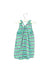 A Blue Sleeveless Rompers from Ralph Lauren in size 3-6M for girl. (Front View)