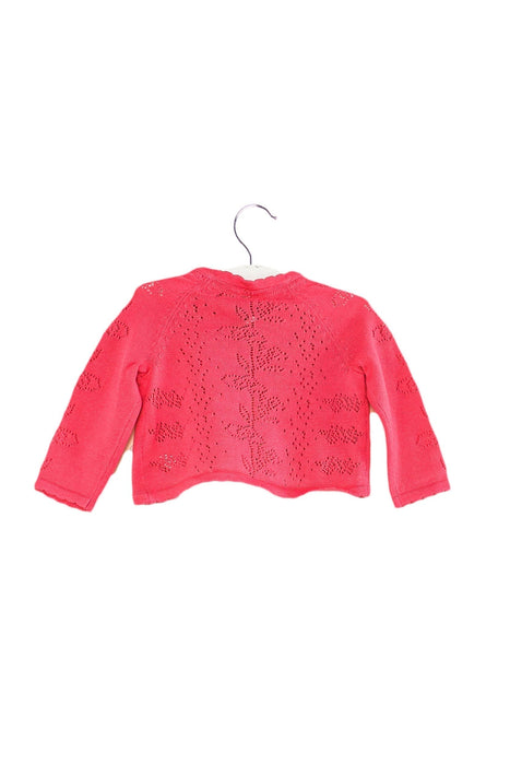 A Pink Cardigans from Monsoon in size 3-6M for girl. (Back View)
