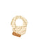 A Beige Bibs from Organic Natural Charm in size O/S for neutral. (Front View)