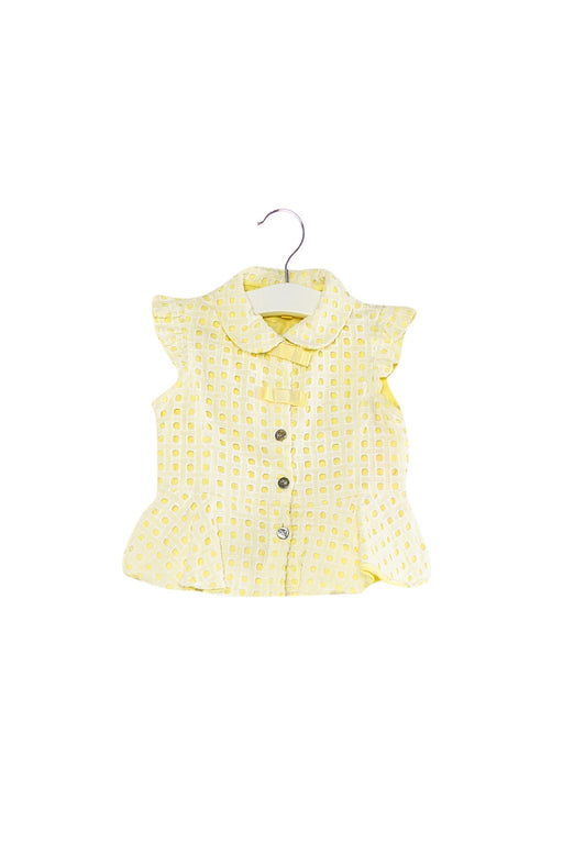 A Yellow Short Sleeve Tops from Nicholas & Bears in size 6-12M for girl. (Back View)