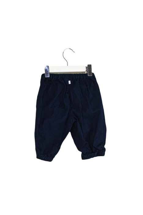 A Navy Casual Pants from Jacadi in size 3-6M for boy. (Back View)