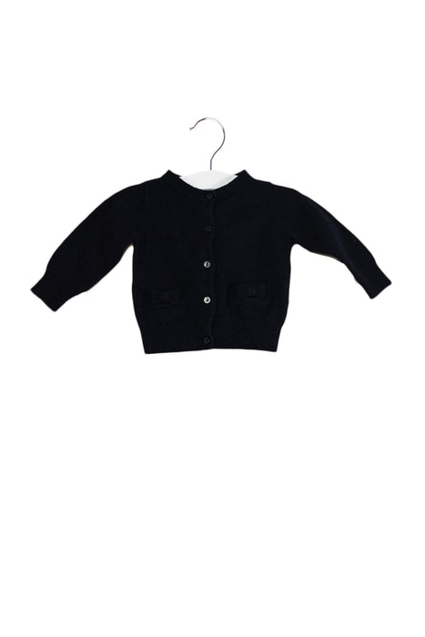 A Navy Cardigans from Jacadi in size 3-6M for girl. (Back View)