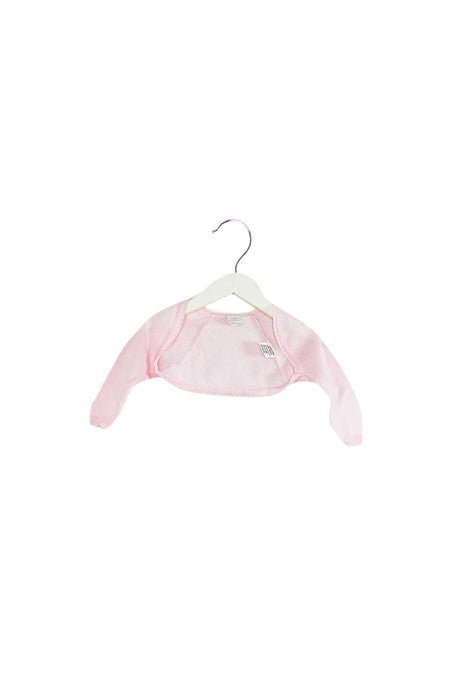 A Pink Cardigans from Chickeeduck in size 6-12M for girl. (Front View)