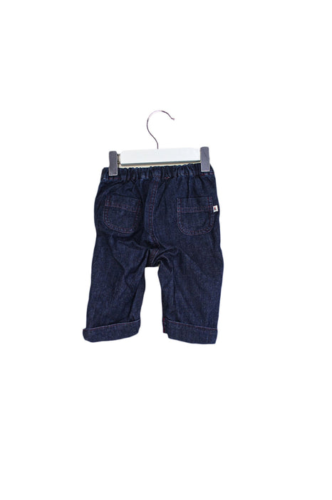 A Blue Casual Pants from Jacadi in size 3-6M for girl. (Front View)