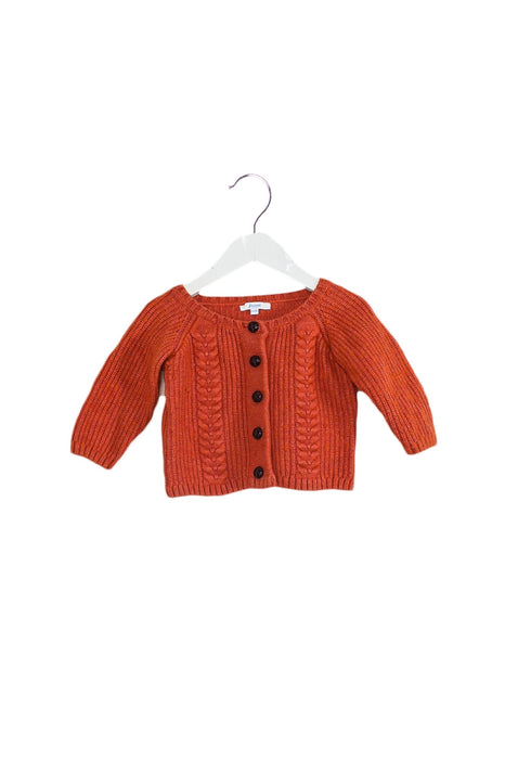 A Orange Knit Sweaters from Jacadi in size 3-6M for girl. (Back View)