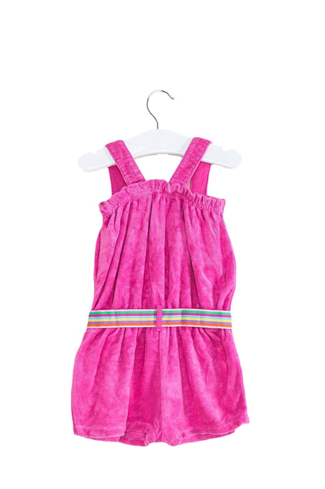 A Pink Sleeveless Rompers from Ralph Lauren in size 6-12M for girl. (Front View)