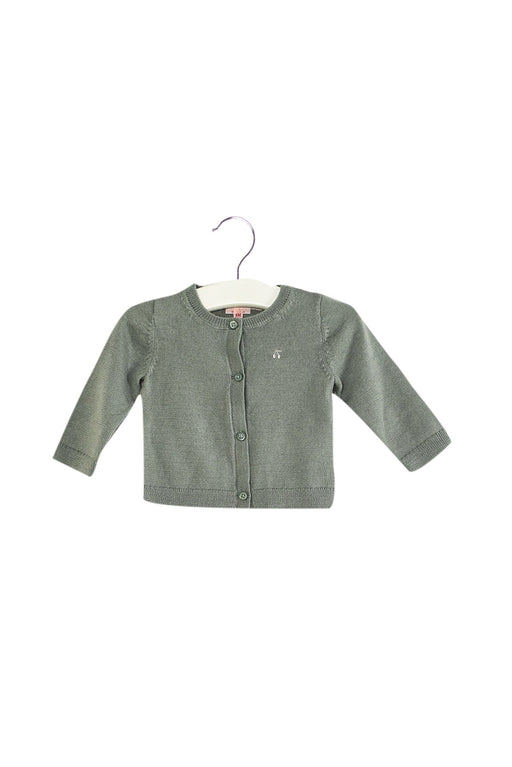 A Green Cardigans from Bonpoint in size 3-6M for neutral. (Back View)