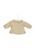 A Brown Long Sleeve Tops from Chateau de Sable in size 6-12M for girl. (Back View)