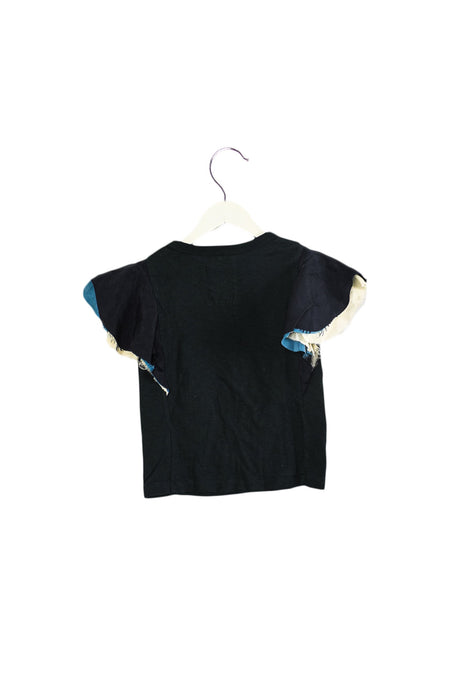 A Green Short Sleeve Tops from FITH in size 5T for girl. (Back View)