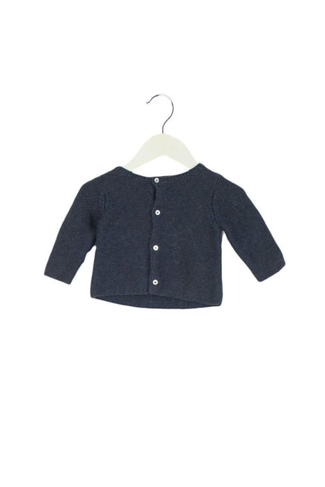 A Grey Cardigans from Jacadi in size 0-3M for neutral. (Back View)