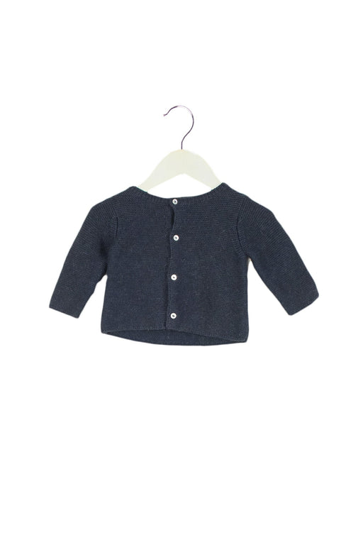 A Grey Cardigans from Jacadi in size 0-3M for neutral. (Back View)