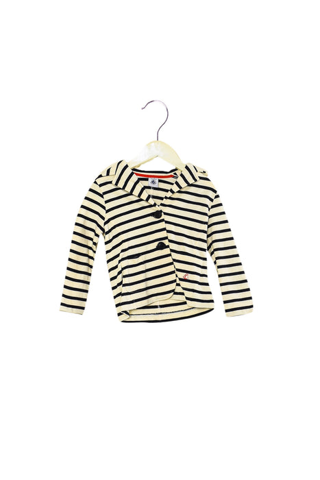 A Ivory Cardigans from Petit Bateau in size 3T for girl. (Back View)
