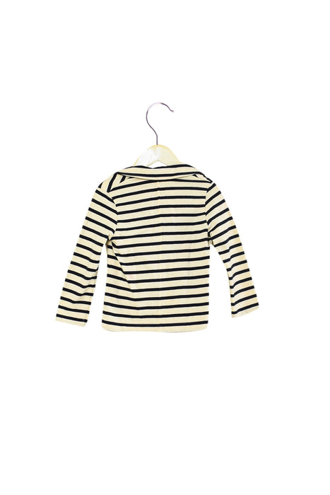 A Ivory Cardigans from Petit Bateau in size 3T for girl. (Front View)