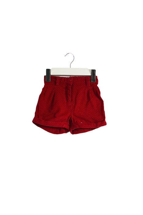 A Red Shorts from Jacadi in size 3-6M for girl. (Back View)