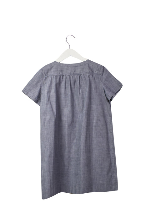 A Navy Short Sleeve Dresses from Bonpoint in size 8Y for girl. (Back View)