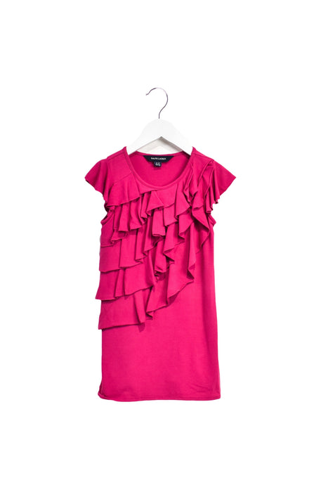 A Pink Short Sleeve Dresses from Ralph Lauren in size 3T for girl. (Back View)