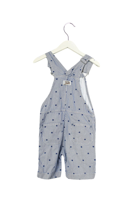 A Blue Overall Shorts from Sunchild in size 6T for girl. (Back View)