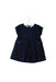 A Navy Short Sleeve Dresses from Jacadi in size 12-18M for girl. (Back View)
