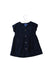 A Navy Short Sleeve Dresses from Jacadi in size 12-18M for girl. (Front View)
