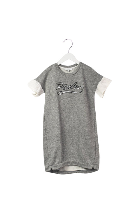 A Grey Short Sleeve Dresses from Pinko in size 8Y for girl. (Front View)