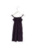 A Purple Short Sleeve Dresses from Petit Bateau in size 2T for girl. (Back View)