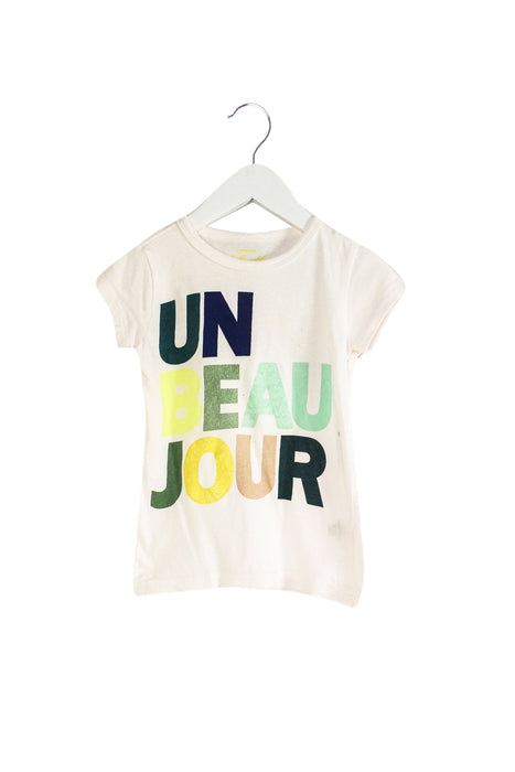 A White Short Sleeve T Shirts from Crewcuts in size 3T for girl. (Back View)