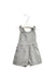 A Grey Overall Shorts from Il Gufo in size 6-12M for boy. (Front View)