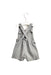A Grey Overall Shorts from Il Gufo in size 6-12M for boy. (Back View)