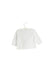 A White Cardigans from Jacadi in size 3-6M for girl. (Back View)