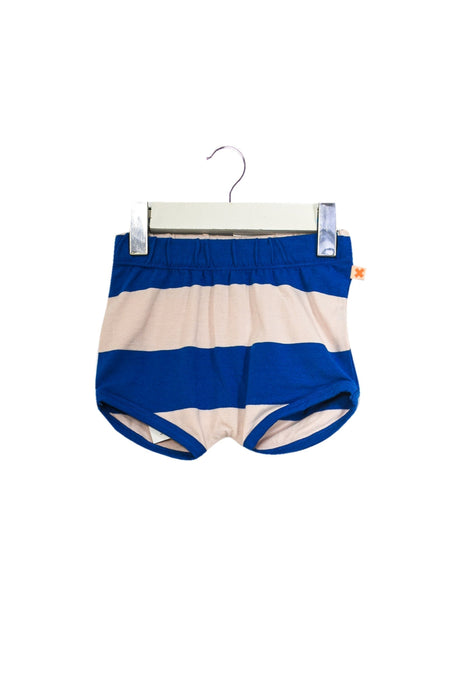 A Blue Bloomers from Tinycottons in size 3-6M for neutral. (Front View)