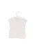 A White Short Sleeve Polos from Jacadi in size 6-12M for girl. (Back View)