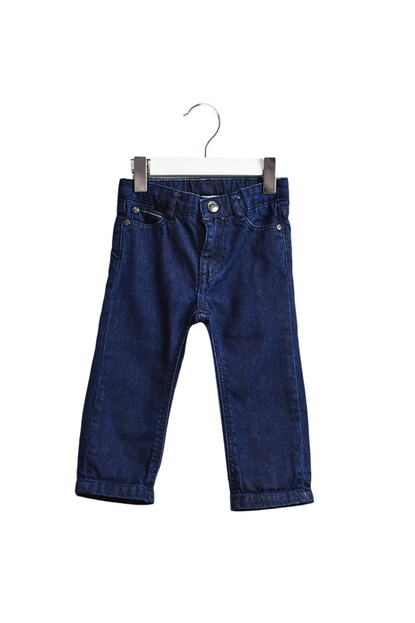 A Navy Jeans from Jacadi in size 6-12M for boy. (Back View)