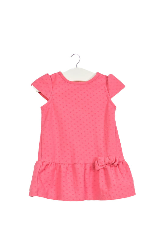 A Pink Short Sleeve Dresses from Janie & Jack in size 0-3M for girl. (Back View)