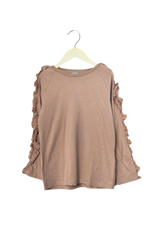 A Pink Long Sleeve Tops from COS in size 6T for girl. (Front View)