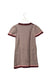 A Burgundy Sweater Dresses from Le Petit Lucas du Tertre in size 6T for girl. (Back View)