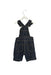 A Blue Overall Shorts from Petit Bateau in size 6-12M for boy. (Front View)