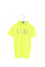 A Yellow Short Sleeve Polos from Le Coq Sportif in size 10Y for boy. (Front View)