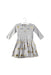 A Grey Long Sleeve Dresses from Seed in size 6-12M for girl. (Front View)