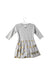 A Grey Long Sleeve Dresses from Seed in size 6-12M for girl. (Back View)
