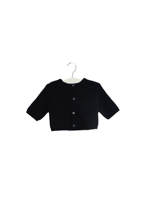 A Navy Cardigans from Jacadi in size 0-3M for girl. (Back View)