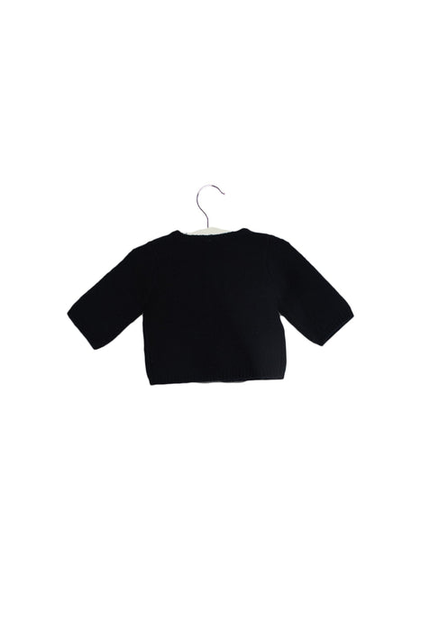 A Navy Cardigans from Jacadi in size 0-3M for girl. (Front View)