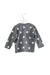 A Grey Cardigans from X-girl in size 6-12M for girl. (Back View)