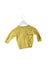 A Yellow Cardigans from Petit Bateau in size 0-3M for girl. (Back View)