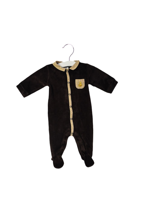 A Brown Long Sleeve Jumpsuits from Jacadi in size 0-3M for boy. (Back View)