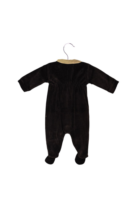 A Brown Long Sleeve Jumpsuits from Jacadi in size 0-3M for boy. (Front View)