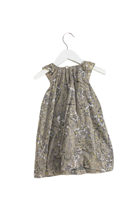 A Grey Sleeveless Dresses from Bonpoint in size 2T for girl. (Back View)